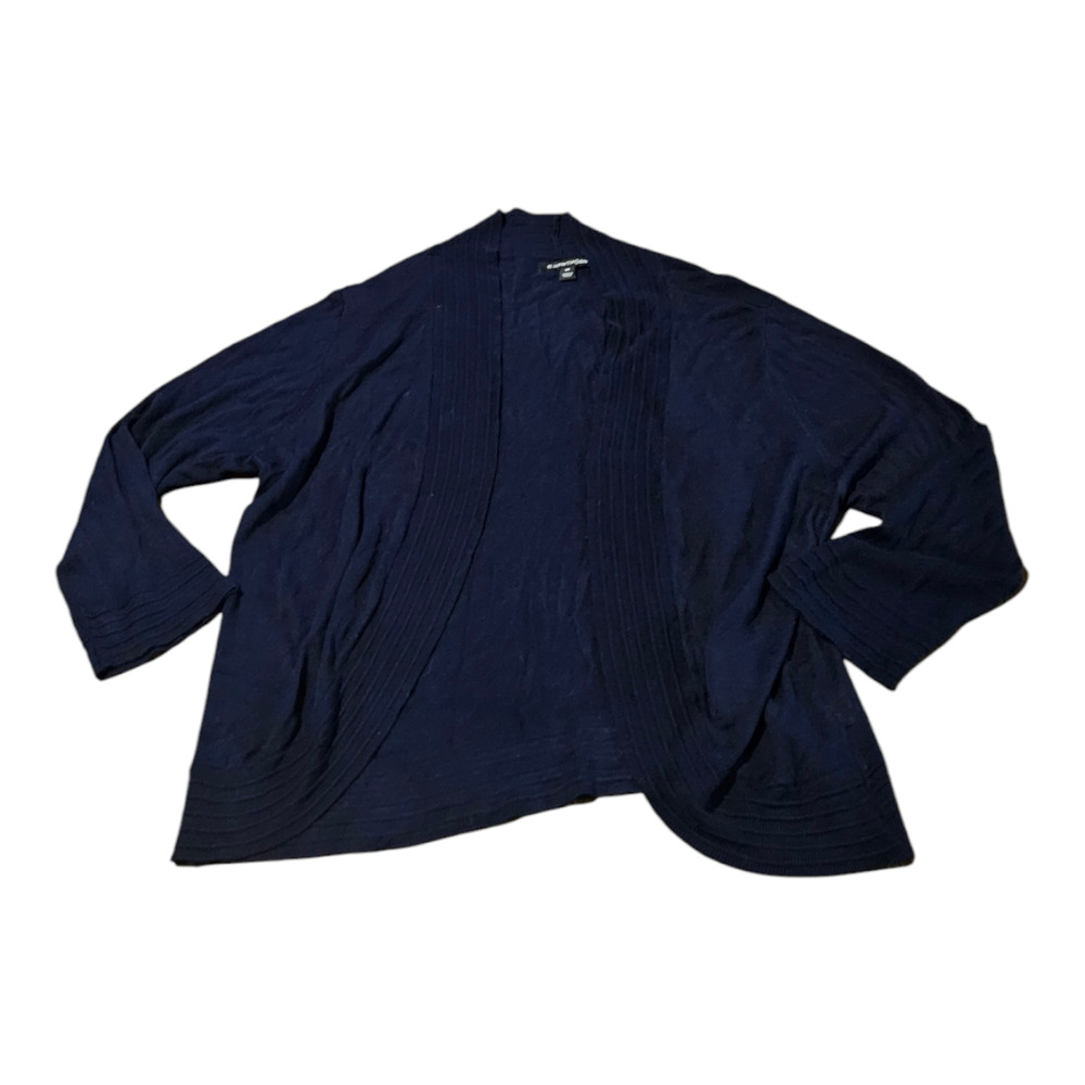 Hawthorne XXL Blue Long Sleeve Open Cardigan